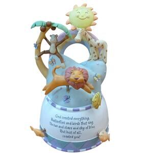 God Created Everything Musical with Animals 6.5 Inch; Plays You Are My Sunshine